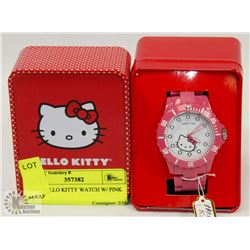 NEW HELLO KITTY WATCH W/ PINK STRAP
