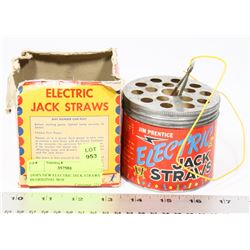 1950'S ELECTRIC JACK STRAWS IN ORIGINAL BOX