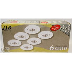 LOT OF 6 JIB BAZZ DESIGN RECESSED FIXTURES WITH