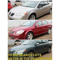 FEATURED LOTS: CARS!