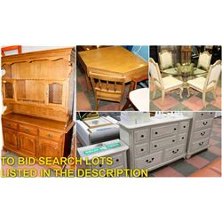 FEATURED LOTS: ESTATE FURNITURE