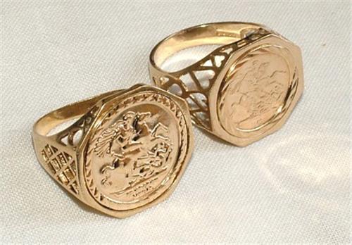 St. George medallion rings