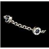 Image 2 : 1.35 ctw Diamond Evil Eye Bracelet - 14KT White Gold