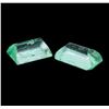 Image 3 : 1.87 ctw. Natural Emerald Cut Emerald Parcel of Two