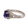 Image 1 : 2.84 ctw Sapphire and Diamond Ring - 18KT White Gold