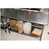 Image 1 : Advance Foodservice Stainless Steel Prep Table, 60"L x 29.5"W x 35.5"H