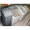 Image 1 : Qty 4 Large Plastic Flour Sugar Lidded Storage Bins