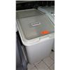 Image 3 : Qty 4 Large Plastic Flour Sugar Lidded Storage Bins