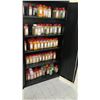 Image 2 : Tall Metal 2-Door Black Storage Cabinet, 36"L x 18"D x 72"H