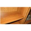 Image 2 : 4 Tier Press Wood Shelf Shelving Unit w/ Square Storage Bin Container 37"L x 12"D x 47.5"H