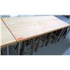 Image 1 : Wood & Metal Working Table w/ Steel Legs, 72"L x 30.25"W x 36"H