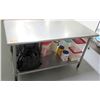 Image 1 : Steel Prep Table 59.5"L x 29.5"W x 36"H