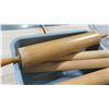 Image 2 : Bin Multiple Misc Wooden Rolling Pins Dough Roller - some w/ Handles