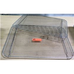 Qty 2 Large Metal Wire Cooling Racks