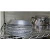 Image 2 : Multiple Misc Stainless Steel Round Cake Pans, Pie Pans, etc