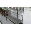 Image 3 : Large Metal Chrome Adjustable Kitchen Shelf Unit on Wheels 48"L x 18'W x 76"H