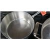 Image 3 : Qty 4 Misc Pots & Pans - Sauté Pan, Frying Pan, Sauce Pan, etc
