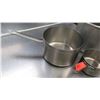 Image 3 : Qty 3 Misc Sizes Pots - Large Stock Pot, Med Sauce Pot & Small Pot w/ Handle