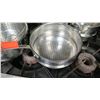 Image 2 : Qty 5 Large Misc Stock Pots w/ Stainless Pasta Inserts
