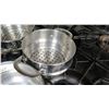 Image 3 : Qty 5 Large Misc Stock Pots w/ Stainless Pasta Inserts
