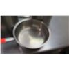 Image 2 : Qty 3 Misc Sizes Pots - Large Stock Pot w/ Lid, Frying Pan & Tall Sauce Pot