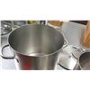 Image 4 : Qty 3 Misc Sizes Pots - Large Stock Pot w/ Lid, Frying Pan & Tall Sauce Pot