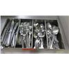 Image 2 : Metal Sorter w/ Multiple Misc Forks, Knives & Spoons Flatware