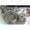Image 1 : Inox Stainless Steel LT5 France Sieve & 2 Misc Sifters