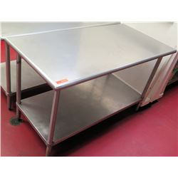 Steel Commercial Working Prep Table 59.5"L x 30"W x 36"H