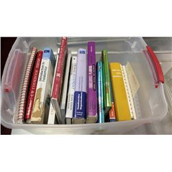 Bin of Multiple Misc Cookbooks - Betty Crocker, Food Service Planning, etc