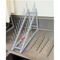 Qty 3 Misc Size Shaped Dish Drying Racks