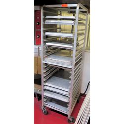 Tall Rolling Sheet Pan Mobile Pan Cooling Rack Shelf w/ Baking Sheets 26"L x 20.5"W x 69"H