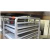 Image 2 : Tall Rolling Sheet Pan Mobile Pan Cooling Rack Shelf w/ Baking Sheets 26"L x 20.5"W x 69"H