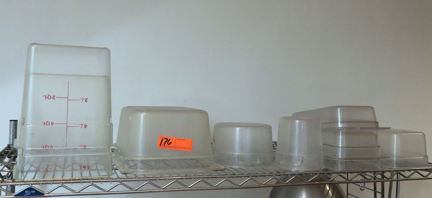 Multiple Misc Size Plastic Round Square Storage & Measuring Containers