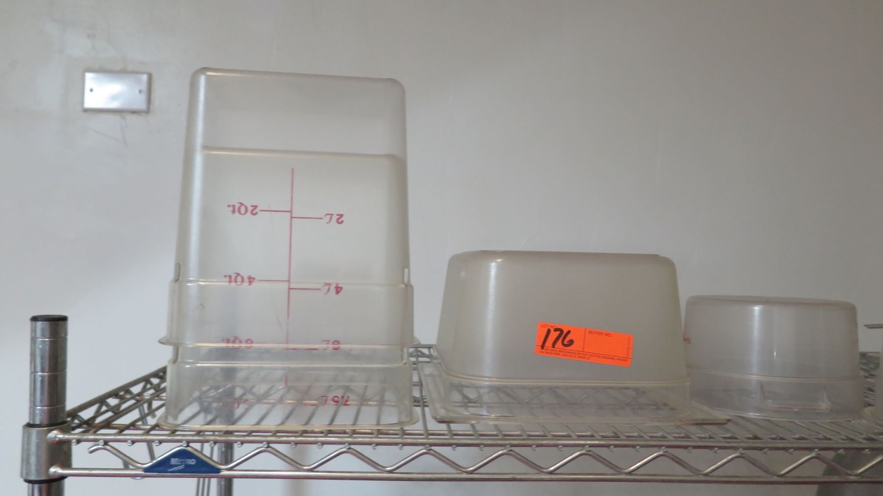 Multiple Misc Size Plastic Round Square Storage & Measuring Containers