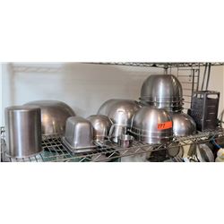 Multiple Misc Stainless Steel Mixing Bowls, Storage Containers, etc