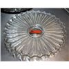 Image 1 : Etched Round Glass Serving Dish Plate