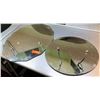 Image 1 : Qty 2 Decorative Mirrors - Oval & Round w/ No Frame