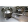 Image 2 : Qty 3 Misc Sizes Large Sauce Sauté Pots w/ Long Handles & Lids