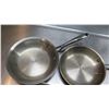 Image 2 : Qty 3 Misc Sizes Frying Sauté Pans w/ Long Metal Handles