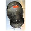 Image 1 : Qty 5 Pot Lids Covers on Metal Drying Rack