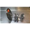 Image 2 : Qty 4 Pot Lids Covers on Metal Drying Rack