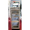 Image 1 : Rolling Sheet Pan Rack Shelf w/ Misc Baking Sheets, 26"L x 21"W x 70"H