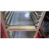 Image 3 : Rolling Sheet Pan Rack Shelf w/ Misc Baking Sheets, 26"L x 21"W x 70"H