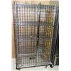 Image 1 : Lockable Rolling Liquor Cage 38"L x 25'D x 67"H