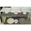 Image 1 : Qty 6 Misc Cake Pie Stands (Square Footed & Round)