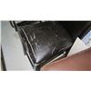 Image 2 : Two Tall Black Leather High Back Chairs