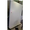 Image 1 : Tall White Wood Wheeled Rolling Room Divider