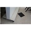 Image 2 : Tall White Wood Wheeled Rolling Room Divider