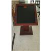 Image 2 : Wooden Podium Sign/Menu Display Stand (Missing Bottom Wooden Piece) 30"L x 26"W x 41"H